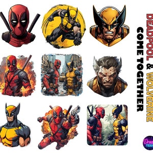 DEADPOOL & WOLVERINE Stickers for Laptop, Phone, Car, Water Bottle -"Come together" - by TheDreamTeam