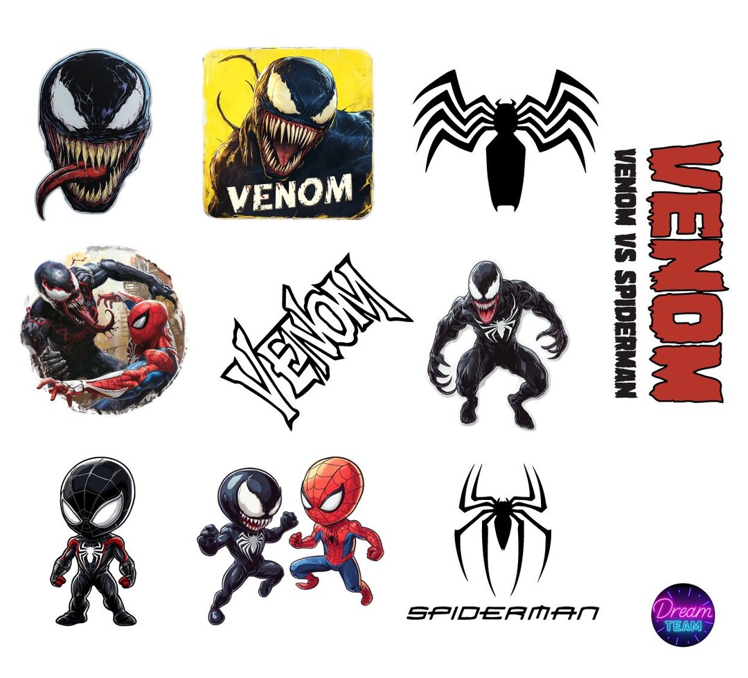 Venom Comic Sticker Venom, Comic Book, Marvel, Spiderman, Superheroes, Fun Stickers for ...