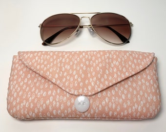 Handmade Padded Cotton Glasses Case: Sunglasses & Reading Glasses