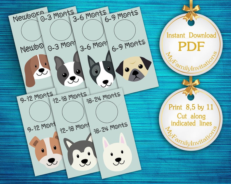 Baby Closet Dividerscloset Organizernursery Decornewborn 24 Image 0