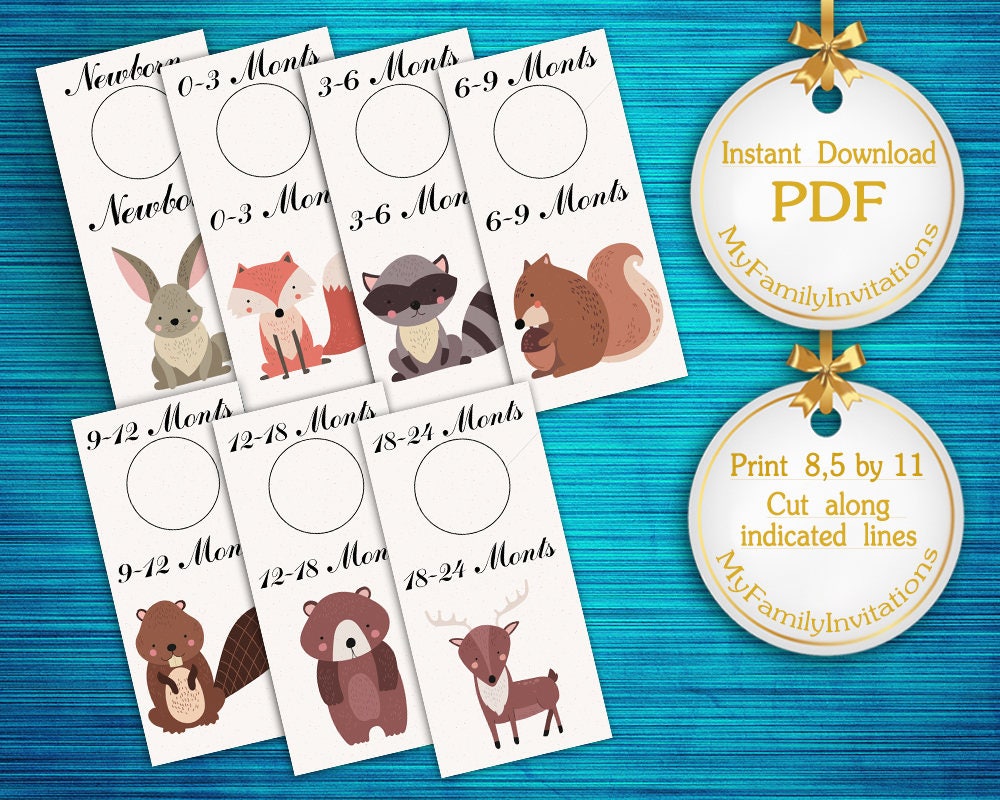 Baby Closet Dividerscloset Organizernursery Decornewborn 24 50