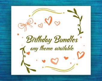 Kay - Custom 3 items   / Wrappers / Labels / Backdrop / Floor decal / Any Themes / Digital Files Only