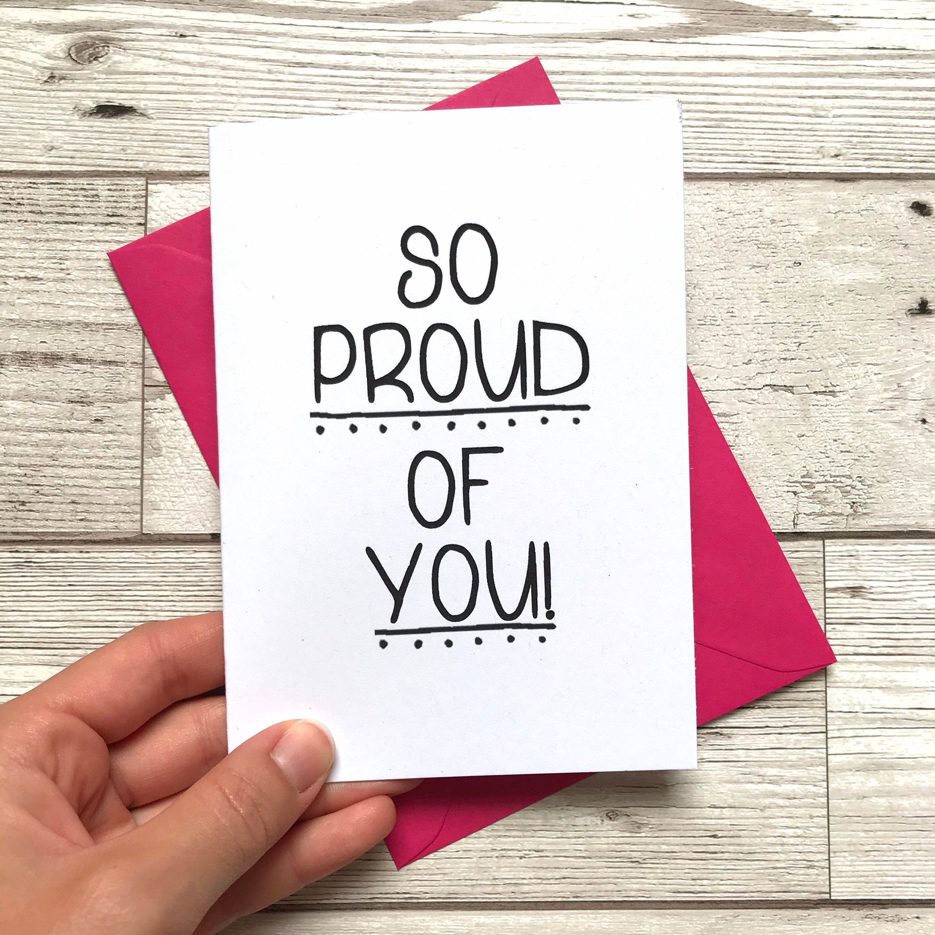 So Proud Card So Proud Of You Exams Well Done Card Proud Etsy So Proud Card So Proud Of You Exams Well Done Card Proud Etsy