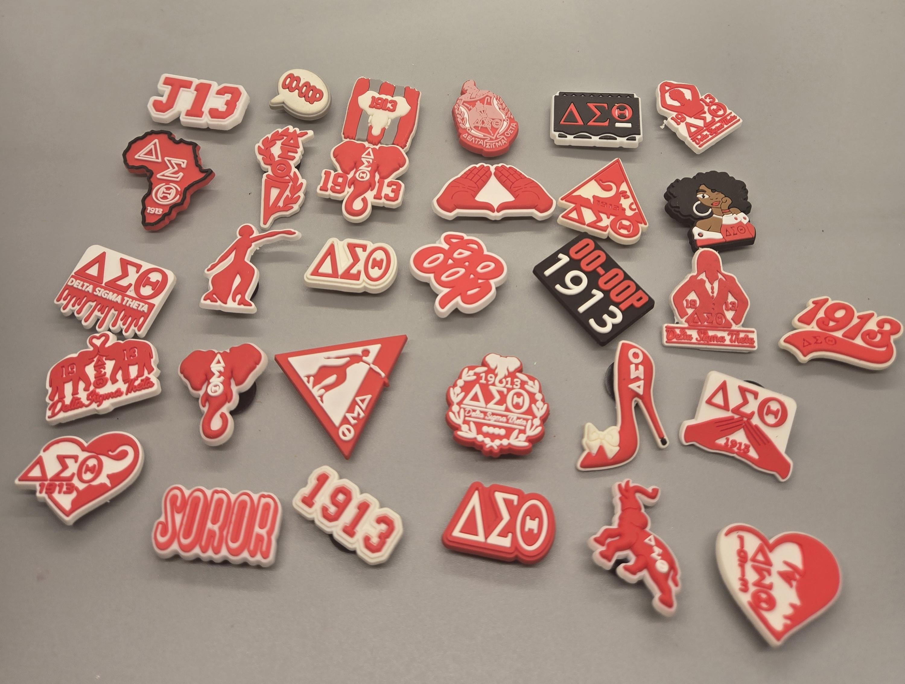 Delta Sigma Theta Sorority Croc Charms