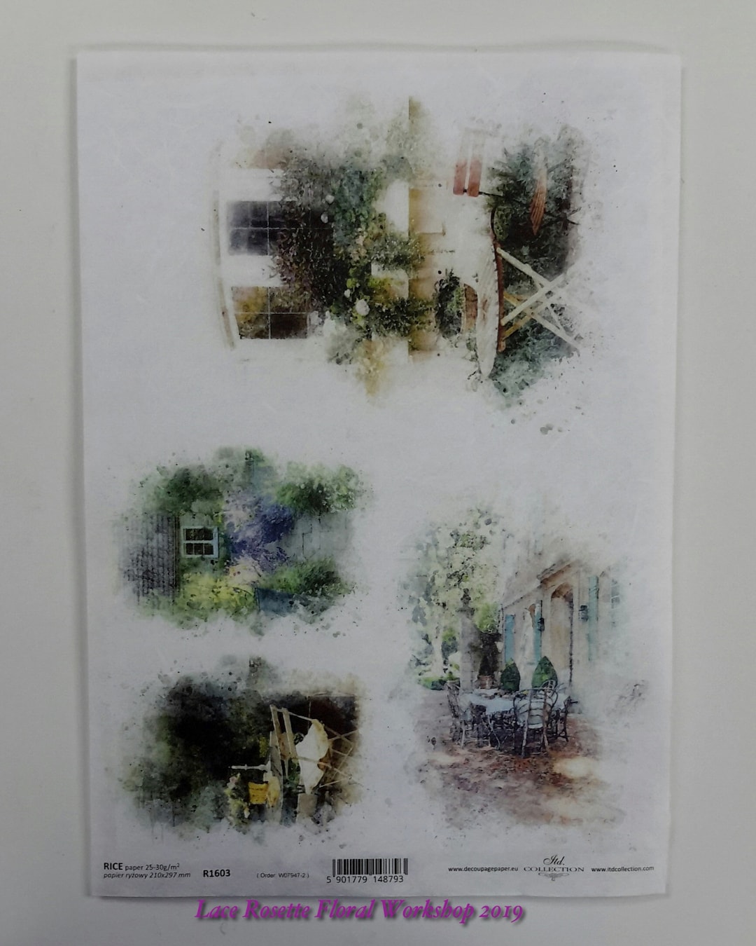 Decoupage Rice Paper Sheets A4 Size 210mm X 297mm - Set 23 - Listed ...