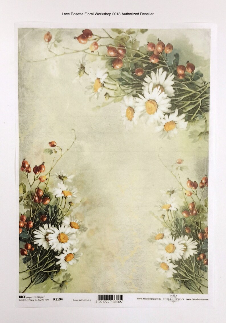 Decoupage Rice Paper Sheets A4 Size 210mm X 297mm- Set 12 - Listed ...