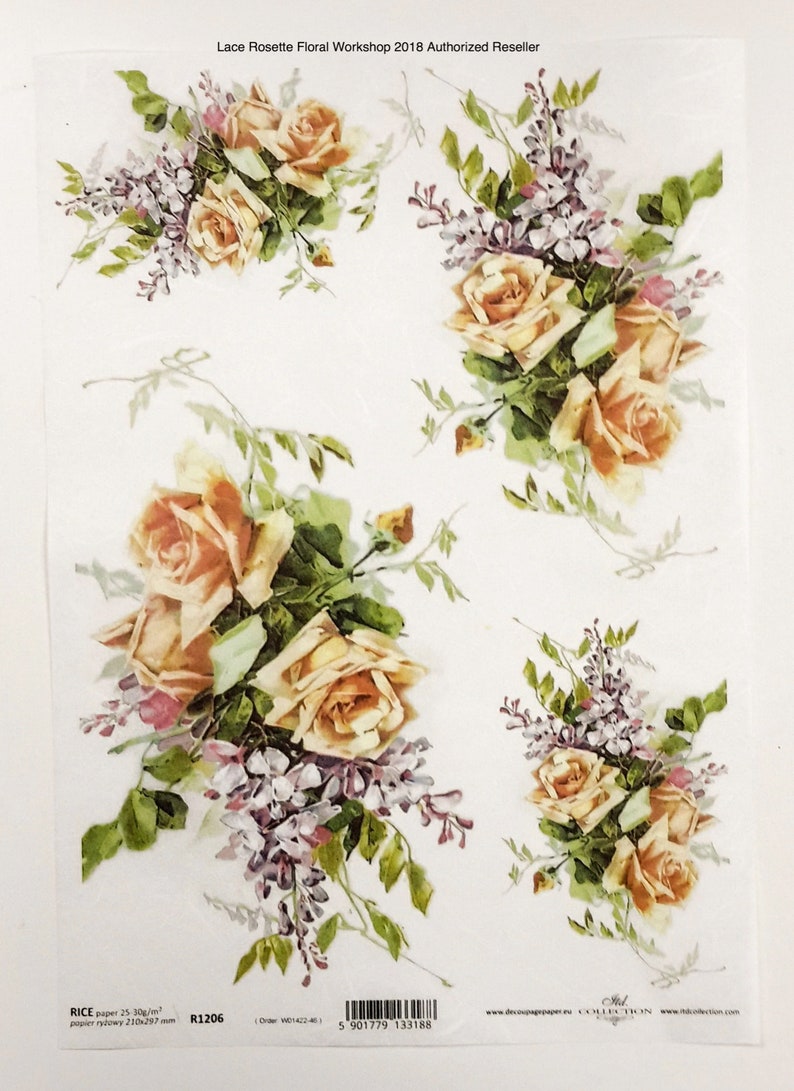Decoupage Rice Paper Sheets A4 Size 210mm X 297mm Set 12 Etsy