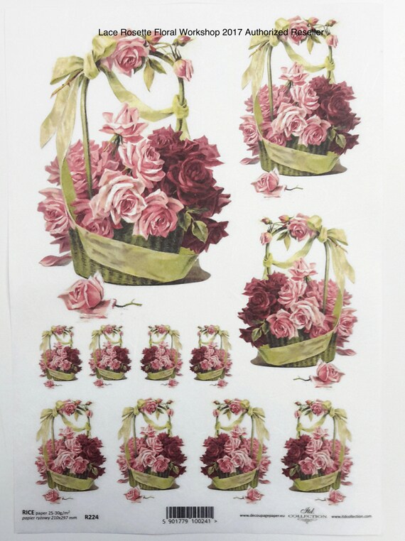 Decoupage Rice Paper Sheets A4 Size 210mm X 297mm Set 2 | Etsy