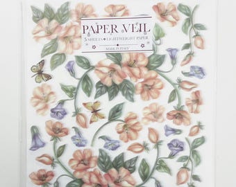 Sospeso Trasparente Paper Veil - Listed Price is for One Pack(5 Sheets)