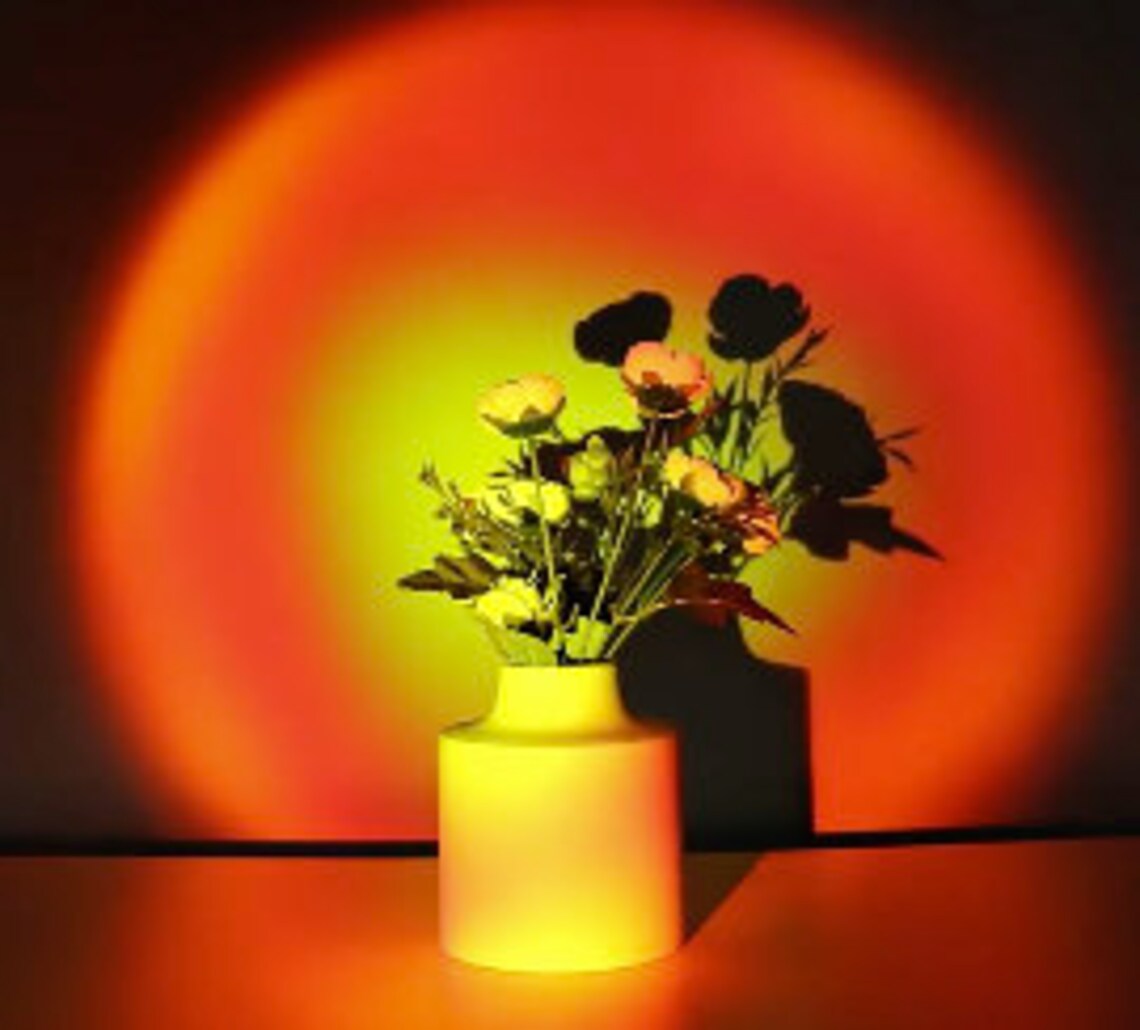 Sunset Projection Lamp Adjustable Wireless Rechargeable Etsy
