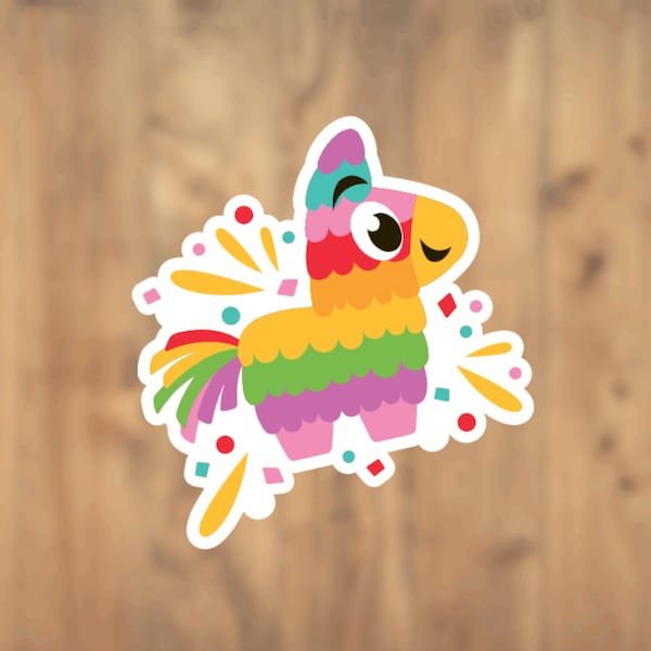 Rainbow Piñata Vinyl Sticker | Laptop Sticker | Tumbler Sticker | Phone Sticker | Water Bottle Sticker | Planner Sticker