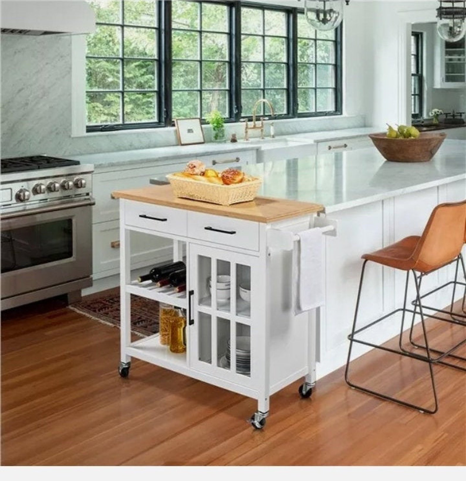 Kitchen Island Trolly Organizer Storage Drawers Etsy