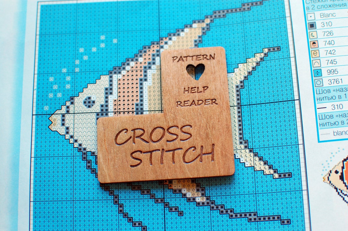 Needle minder cross stitch Pattern Help Reader 2 in 1 Cross | Etsy