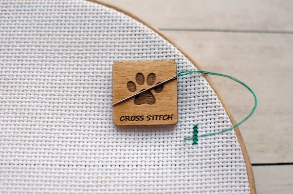 Needle Minder Cat paw needle keeper cross stitch magnet pattern holder Kitten Needle Minder Cat paw needle keeper cross stitch magnet pattern holder Kitten