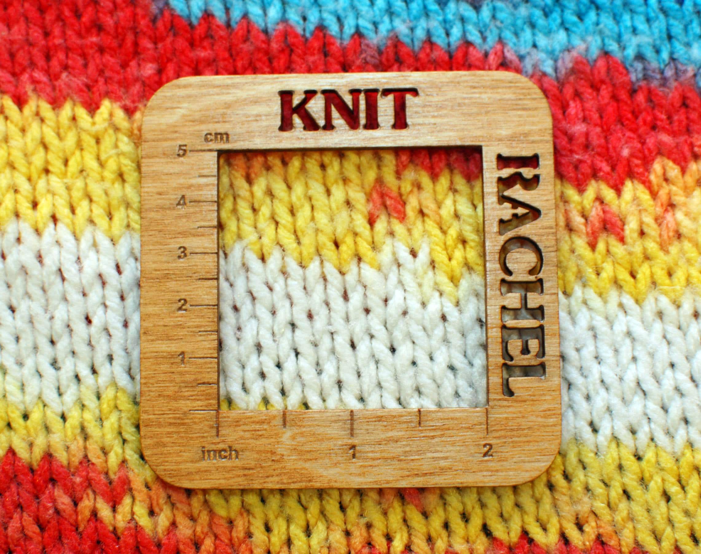 Knitting gauge ruler Gauge Swatch Measurement Ruler Square Etsy