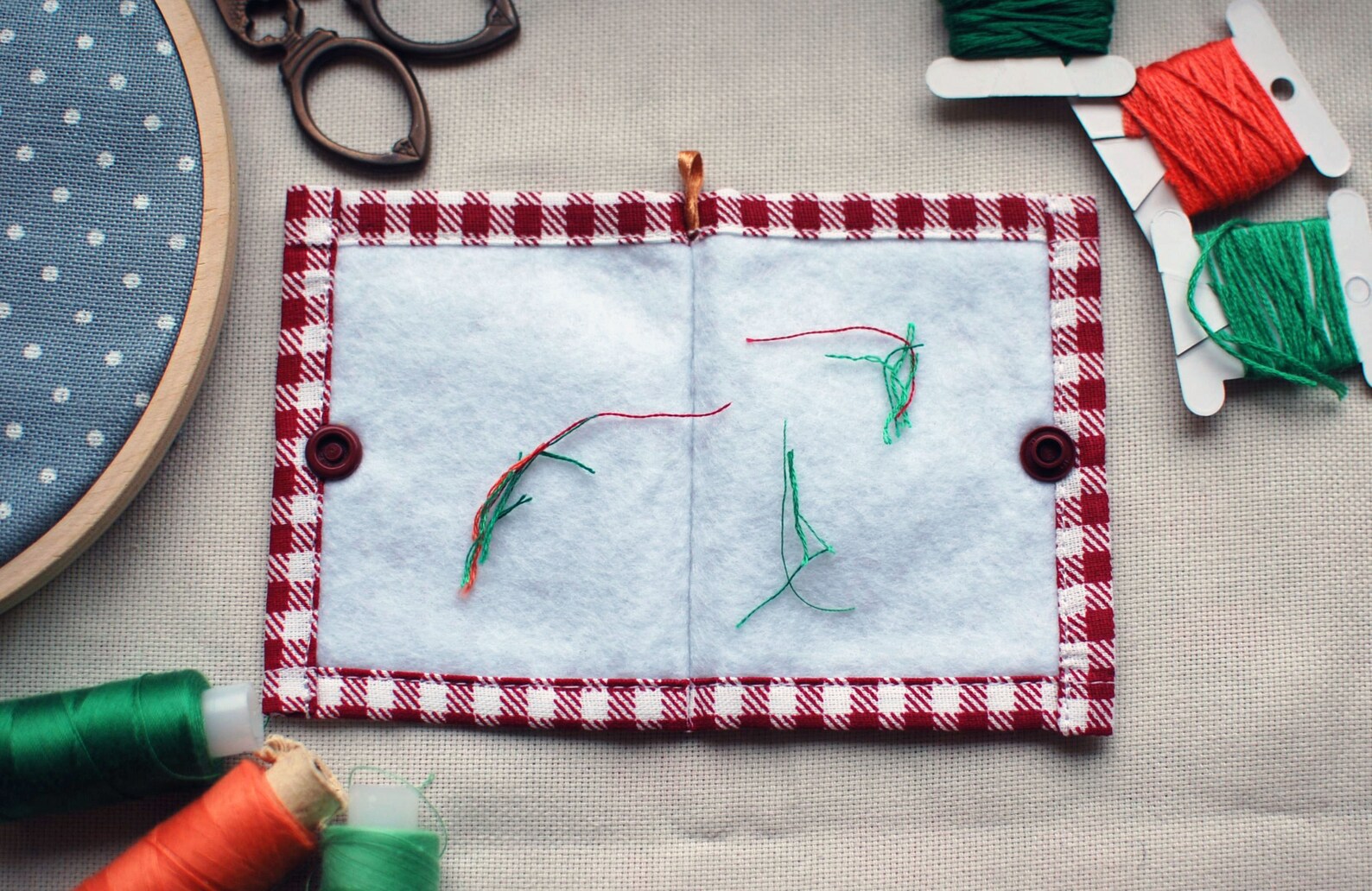 Embroidery organize cross stitch storage Sewing gift Thread | Etsy