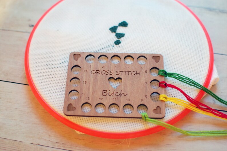 Floss Holder Thread keeper cross stitch Floss keeper Etsy