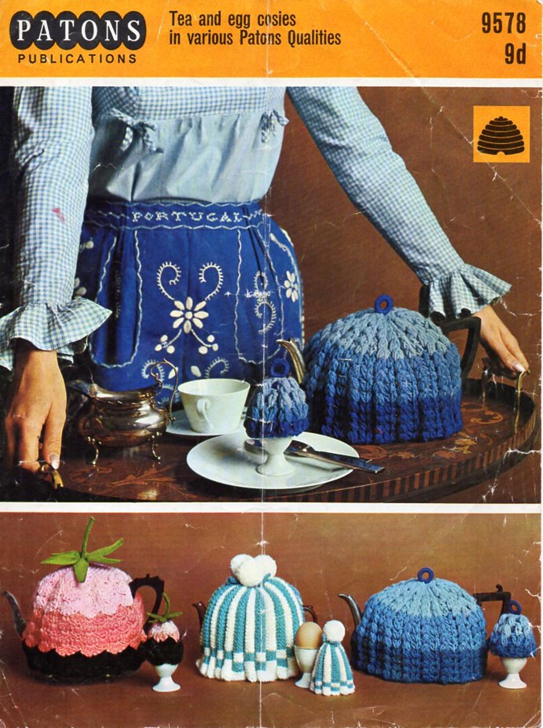 Vintage Tea Cosy Cozy Knitting & Crochet Pattern Pdf Crochet Egg Cosy ...