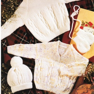baby childrens cable sweater KNITTING PATTERN pdf download childs v or round neck jumper 18-26 inch chest DK / light worsted / 8ply yarn