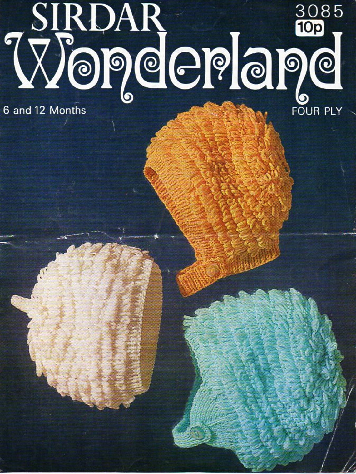 Baby loopy hats knitting pattern pdf 4ply loop stitch hats Etsy