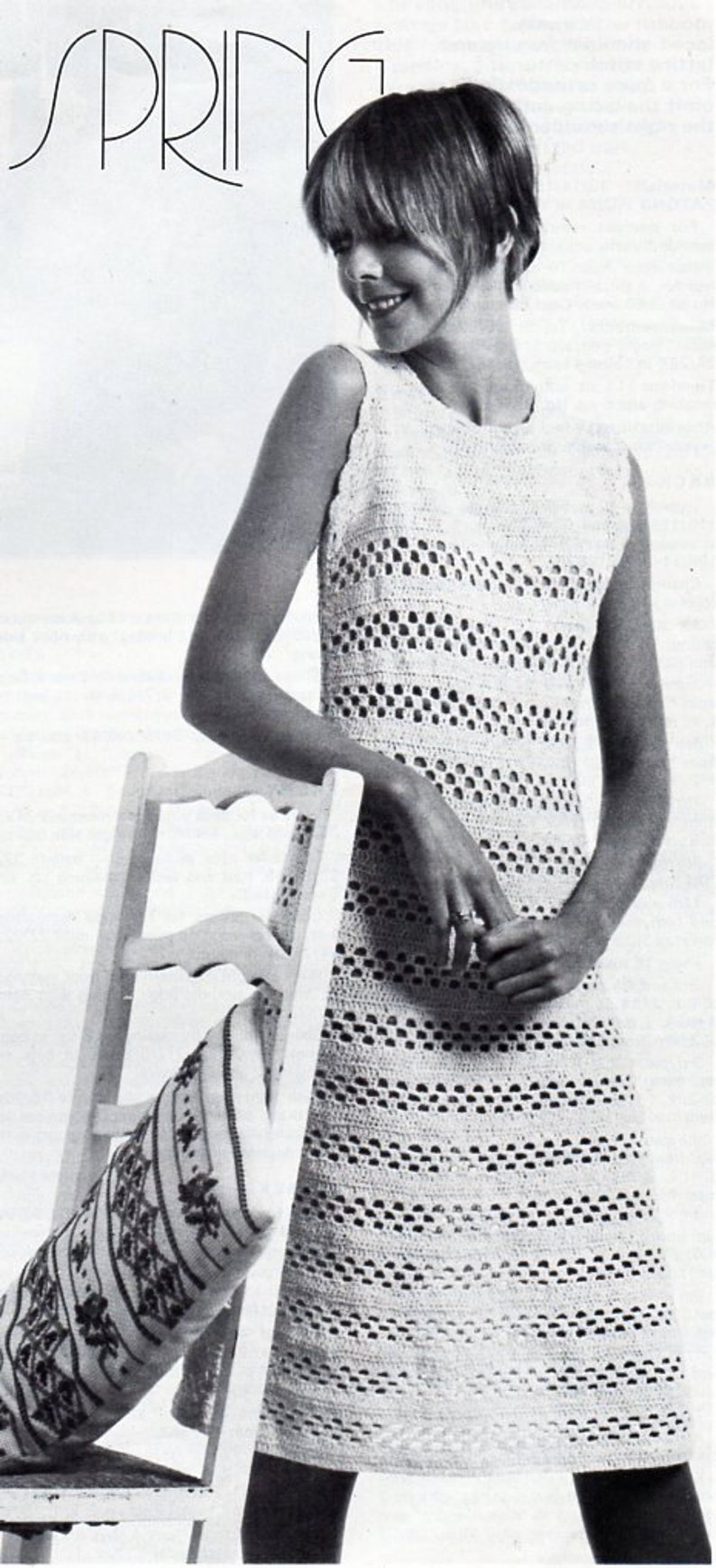 Ladies Crochet Dress Pattern Crochet Pattern PDF Womens Etsy UK