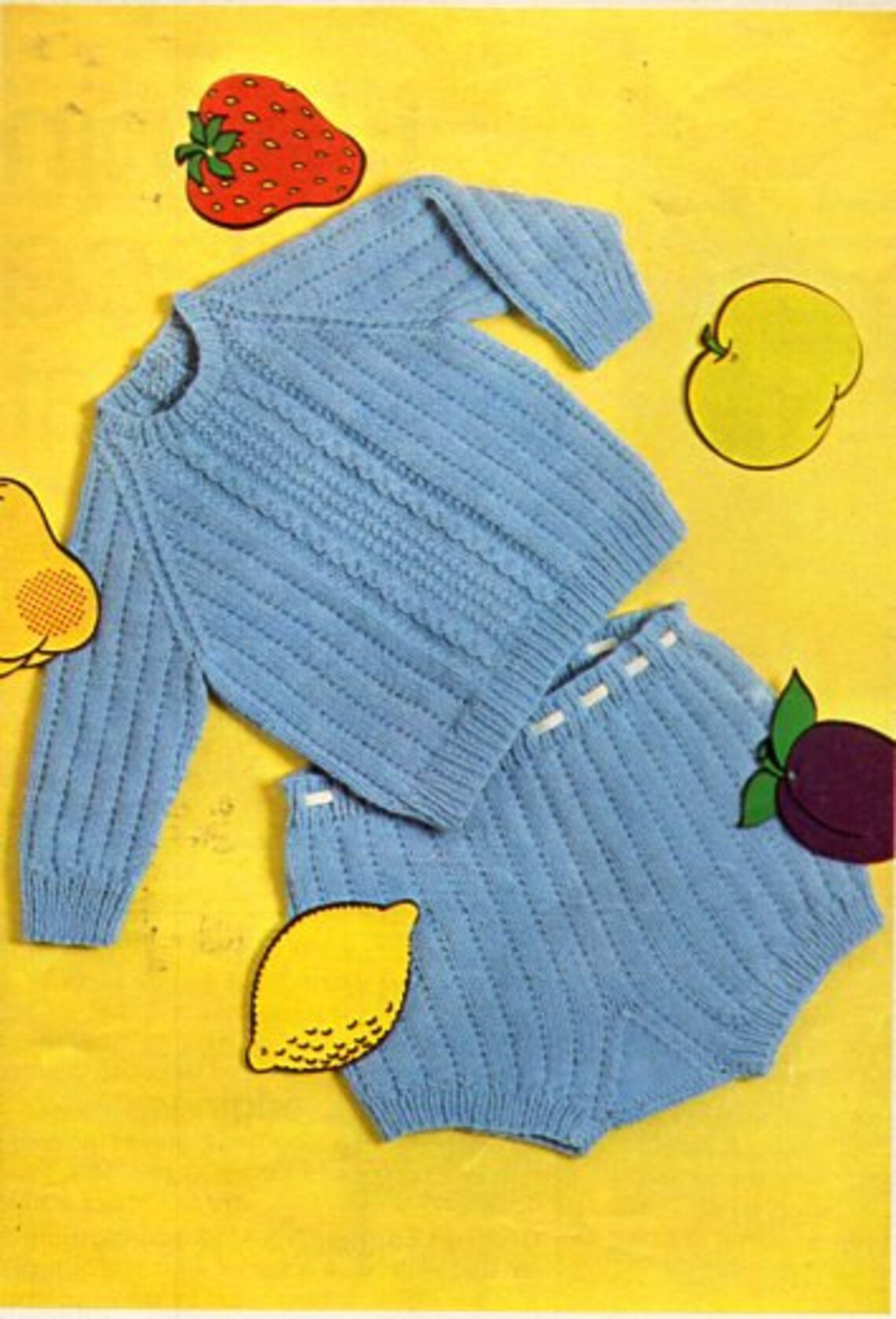 Vintage Baby Rompers Knitting Pattern Pdf 4ply Baby Boys Etsy UK