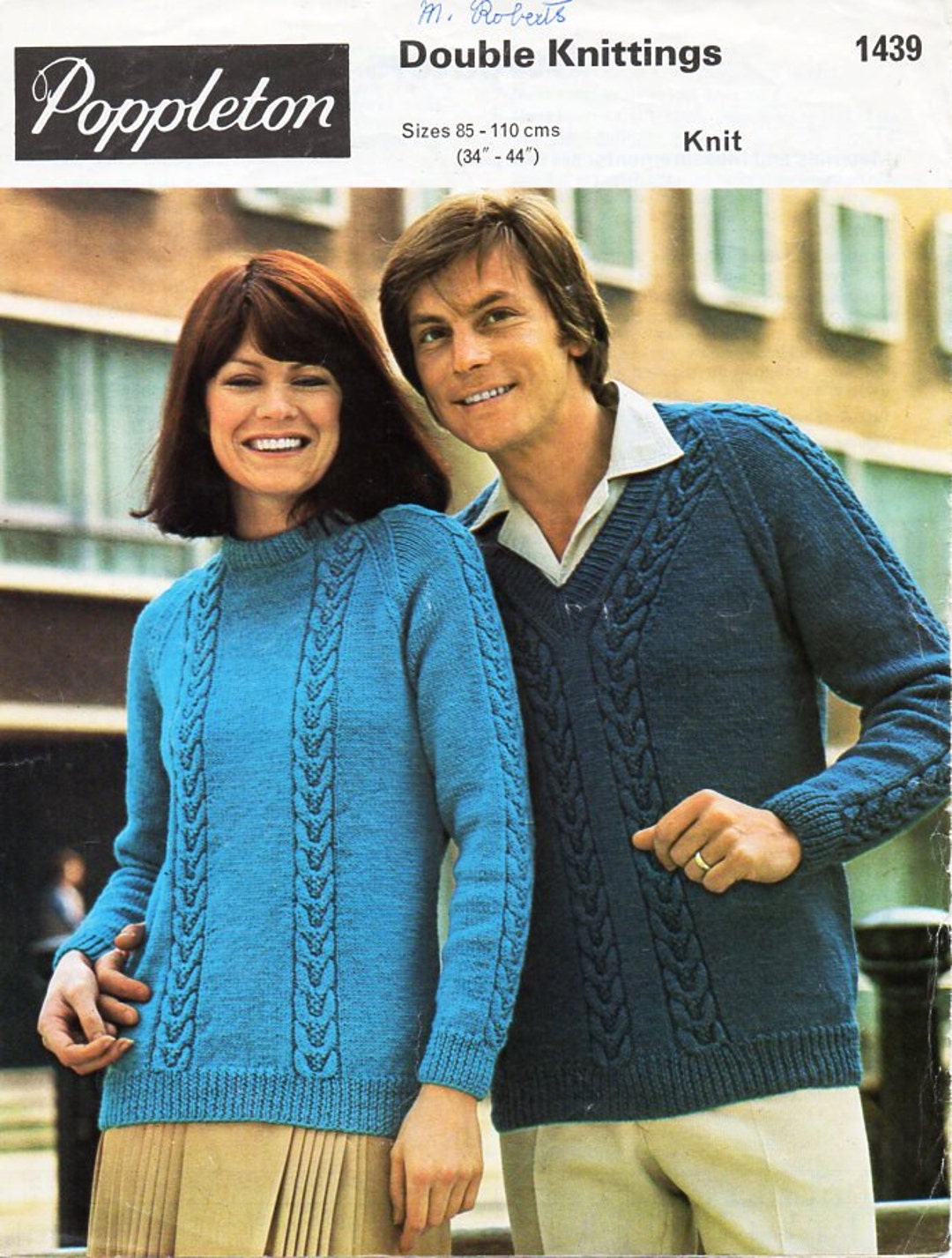 Ladies / Mens Sweater Knitting Pattern PDF DK Womens Cable - Etsy UK