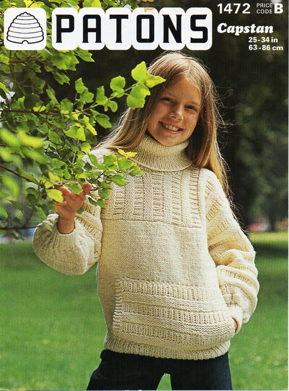 childrens polo neck jumpers