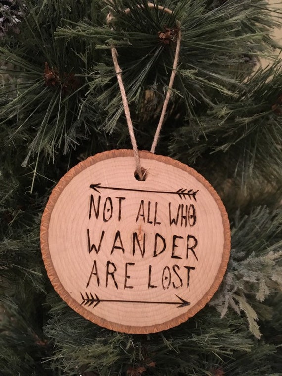 Not all Who Wander are Lost WINTER SASQUATCH - Cedar Ornament Not all Who Wander are Lost WINTER SASQUATCH - Cedar Ornament