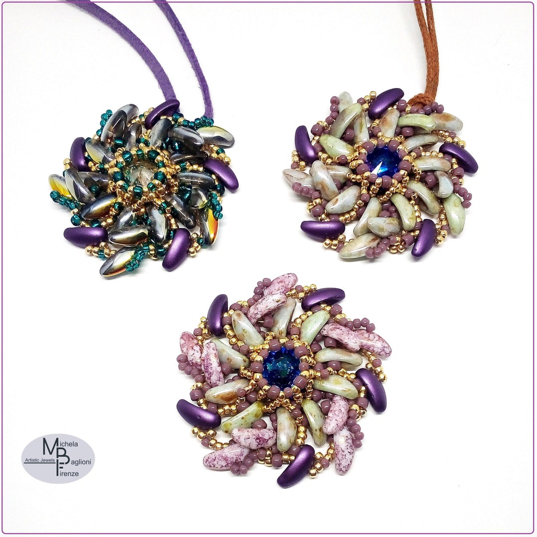 Pdf TUTORIAL With CHILLI Beads, Rivoli Tutorial, Pdf in Italian ...