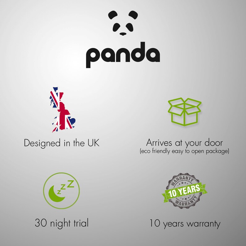panda luxury memory foam bamboo pillow