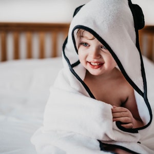 Kids Bamboo Hooded Towel, Newborn Bamboo Hooded Towel