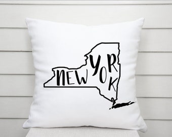 Ny State Pillow Etsy