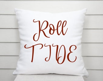 Roll Tide Pillow, Alabama Home Pillow, Roll Tide Home Decor