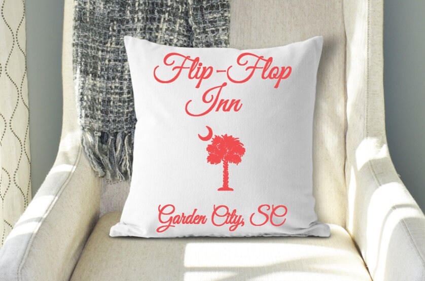 South Carolina Pillow Beach House Pillow Vacation Home Etsy