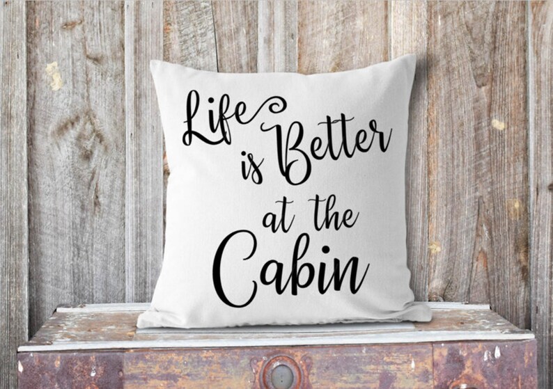 cabin themed throw pillows