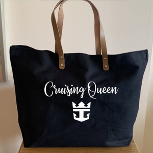 Cruise Queen Tote Bag, Cruise Tote Bag, Cruise Beach Bag, Maritime Tragetasche