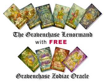 The Gravenchase Lenormand (Bridge-Sized) With Free Gravenchase Zodiac Oracle