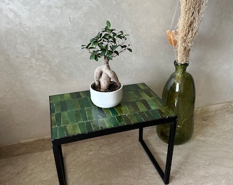 Rectangular zellige coffee table Morocco - Handmade