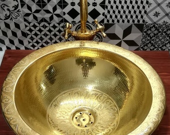 XL Copper Washbasin - Entirely handmade copper washbasin