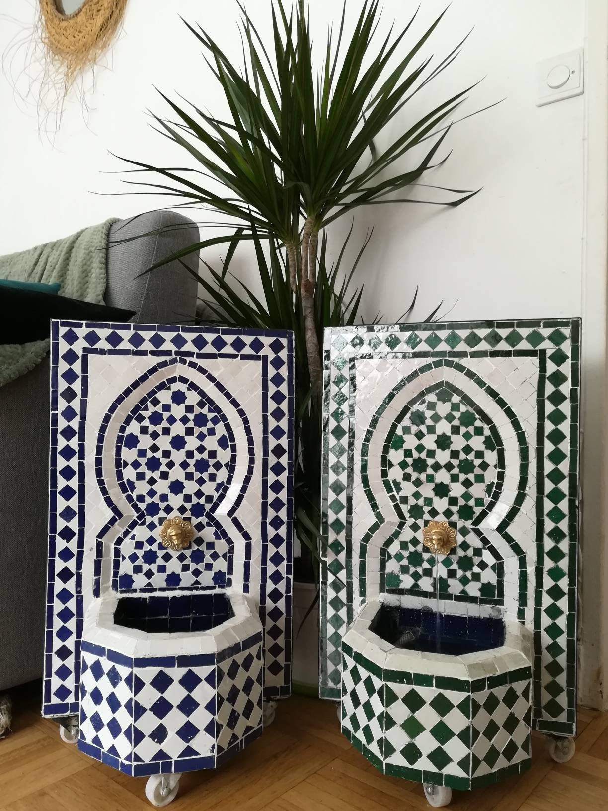 Fontaine à Eau en Zellige Pour Appartement ou Terrasse - Original Morocco-
