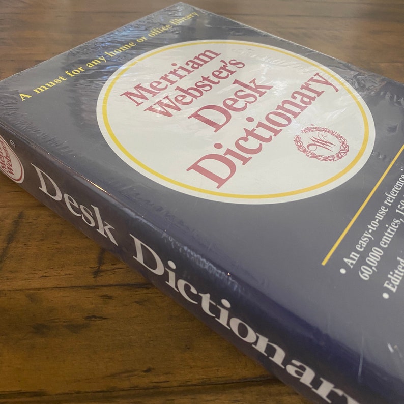 Merriamster's Desk Dictionary 1st Edition by Etsy
