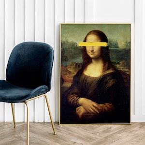 Monalisa Mona Lisa Leonardo da Vinci Poster Funny Art Print