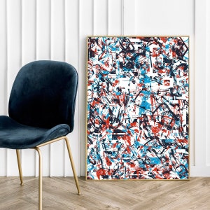 Funky Abstraction - Art Poster Wall Decor Gallery Wall Paper Print
