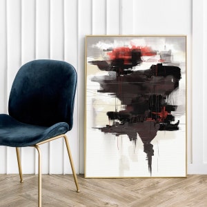 Brown Abstraction - Art Poster Wall Decor Gallery Wall Paper Print