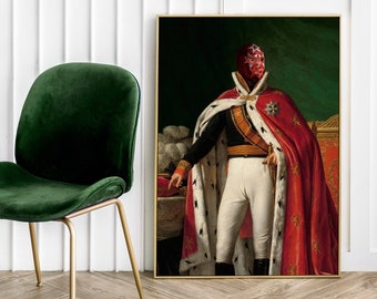 Póster de retrato de luchador