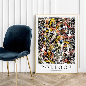 Pollock Convergence - Poster Art Abstract Art Popular Art Colorful Poster