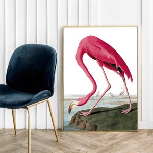 Flamingo Vintage Poster Pink Vintage Poster