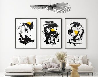 Arte moderno - Conjunto de 3 láminas