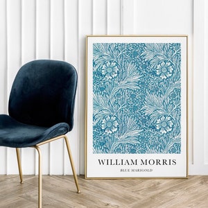 Morris blue - Poster Print Paper Art